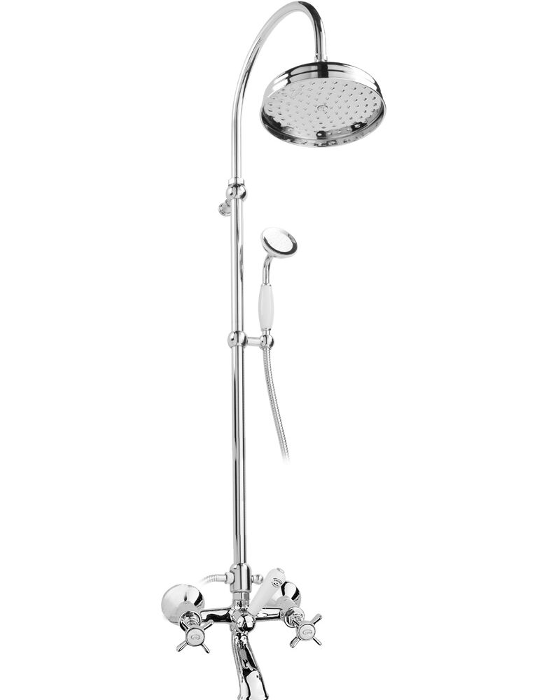 Gaia mobili - collection - faucets - Victoria - RN500/D - Complete bath mixer with big shower Ø 200 mm