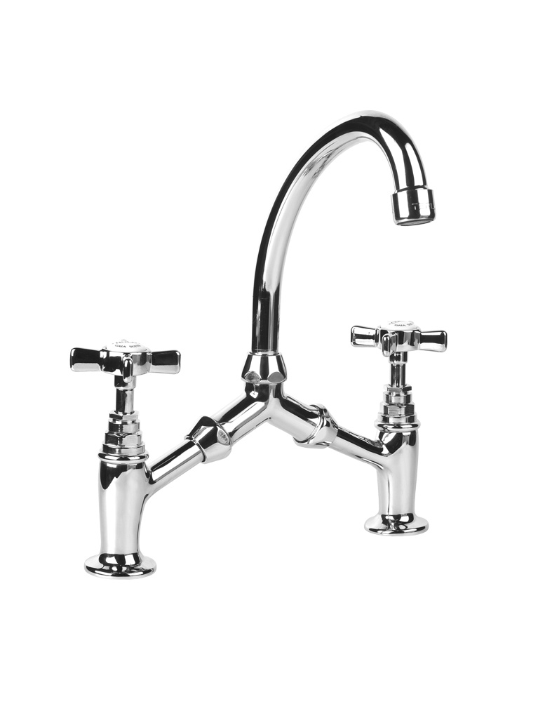 Gaia mobili - collection - faucets - Victoria - RN508 - 2 tap hole bridge basin mixer