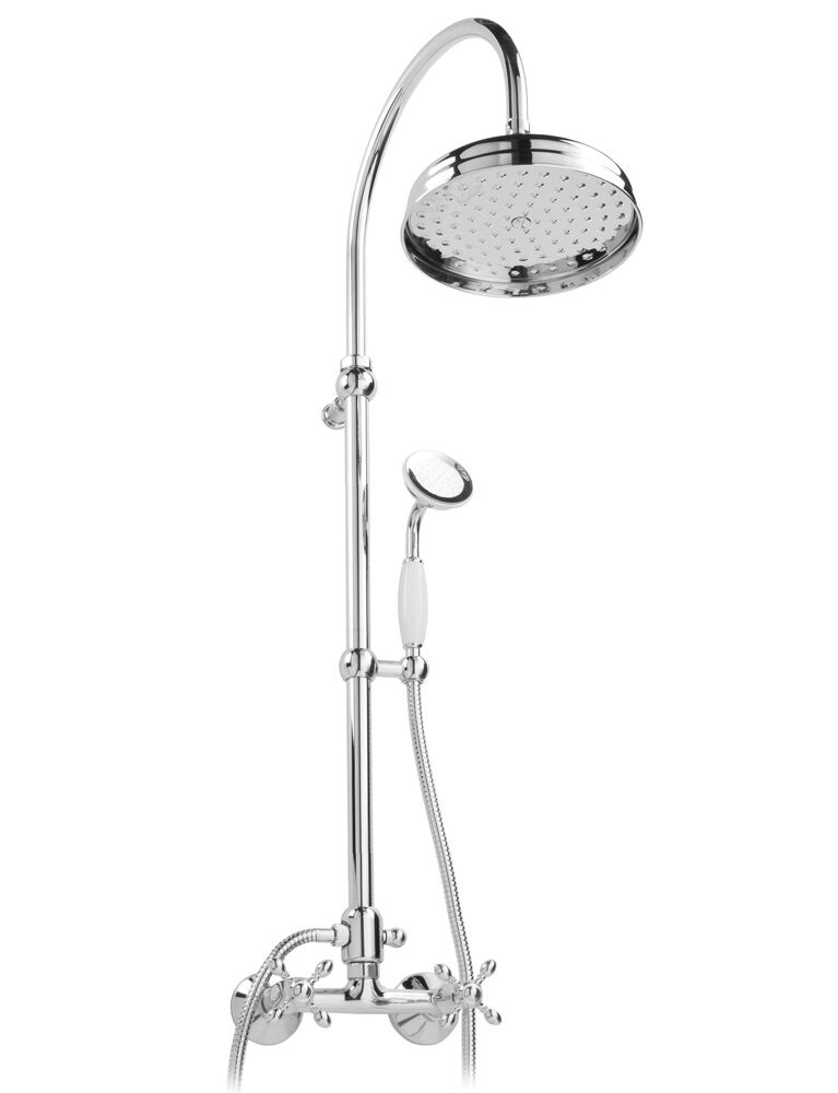 Gaia mobili - collection - faucets - Chopin - RN647/C - Complete shower mixer with big shower Ø 200 mm