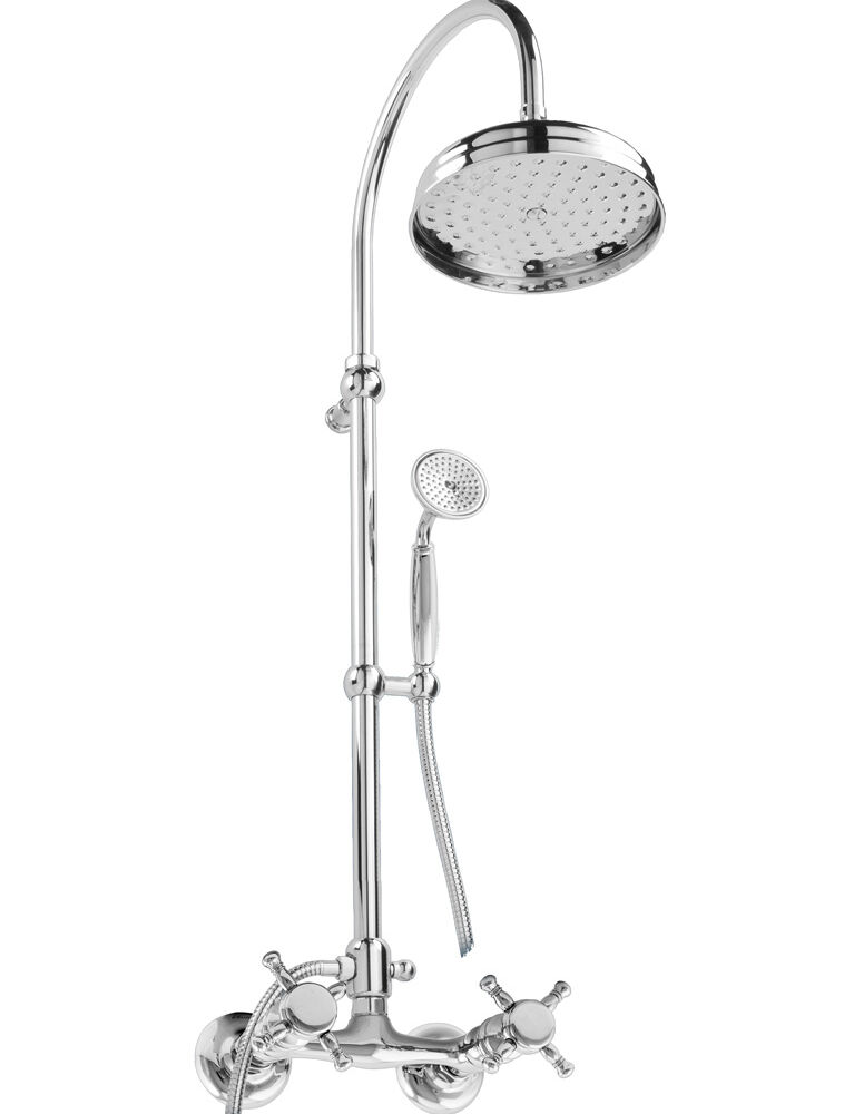 Gaia mobili - collection - faucets - Queen - RN747/C - Complete shower mixer with big shower Ø 200 mm