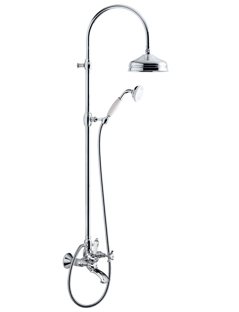 Gaia mobili - collection - faucets - Princeton - RN800/D - Complete bath mixer with big shower Ø 200