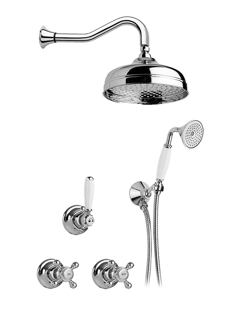 Gaia mobili - collection - faucets - Julia - RN8320 - Built-in shower mixer with shower Ø 200 mm