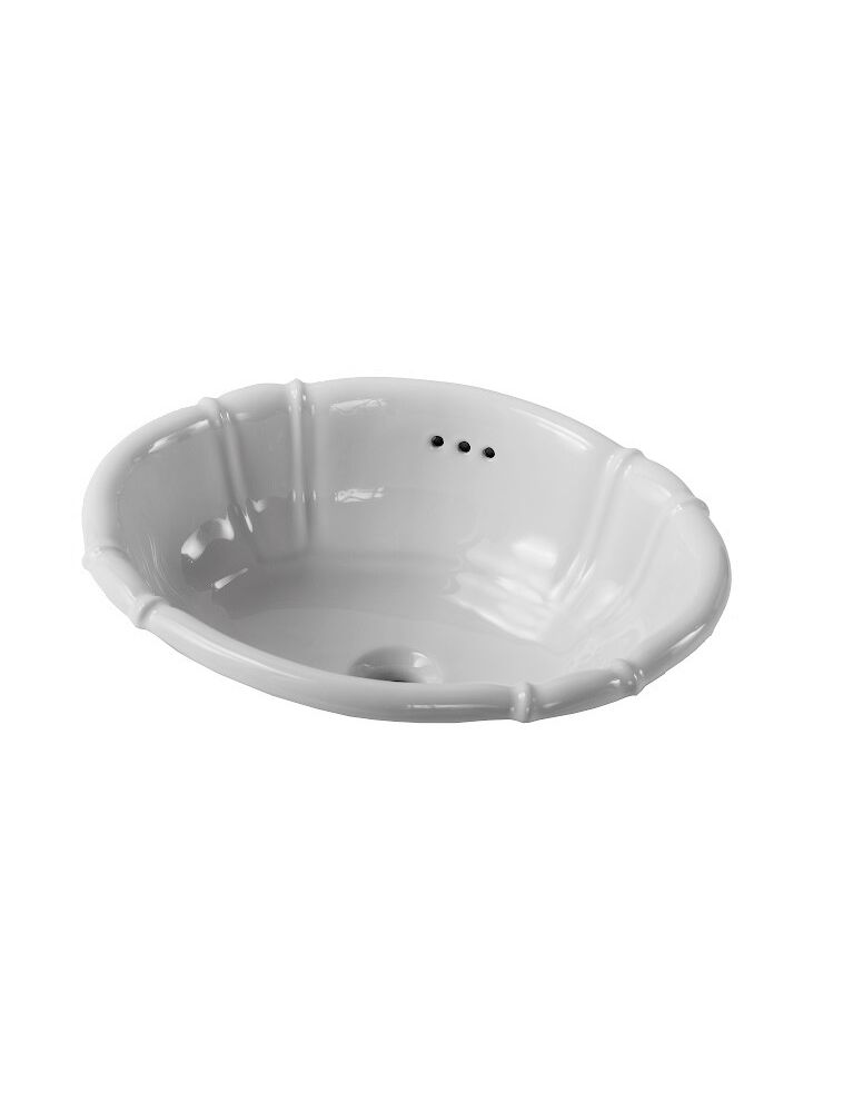 Gaia mobili - collection - washbasins - ceramic washbasins - ALFA - Ceramic countertop washbasin 49x40 cm
