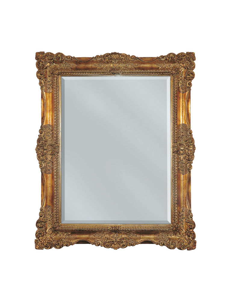 Gaia Mobili - complementi - specchiere - Basilicata - 86x116 specchio con foglia oro anticata