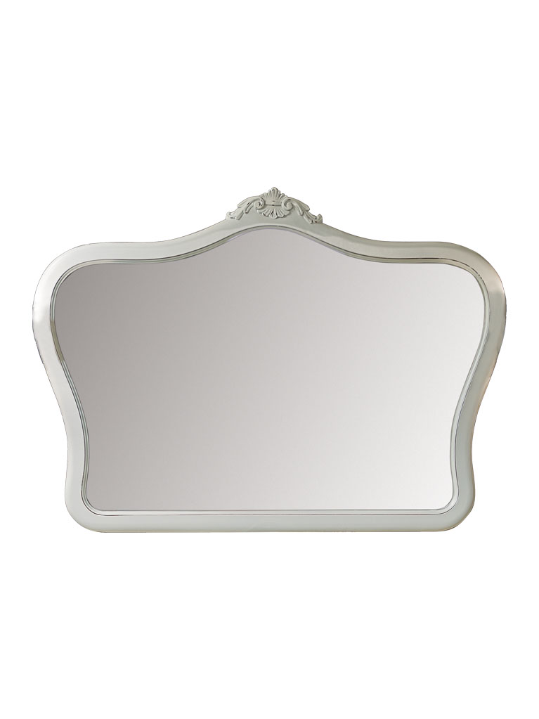 Gaia Mobili - complementi - specchiere - Degas - 141x101 Specchio laccato opaco RAL 7044 spigolato noce