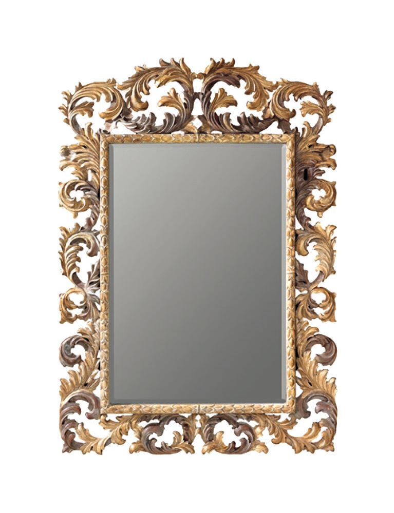 Gaia Mobili - complementi - specchiere - Herbert - 140x210 Specchio Decorata a mano e Foglia Oro