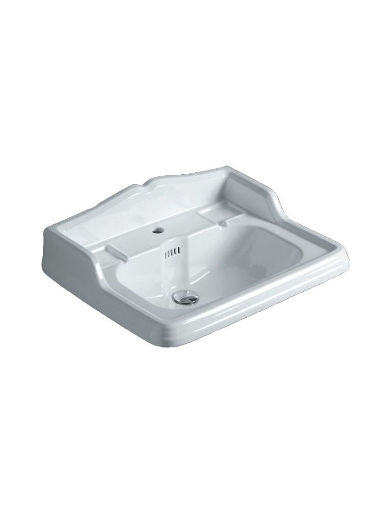 Gaia mobili - collection - washbasins - ceramic washbasins - LAVAB73S - Ceramic washbasin 73x54 cm