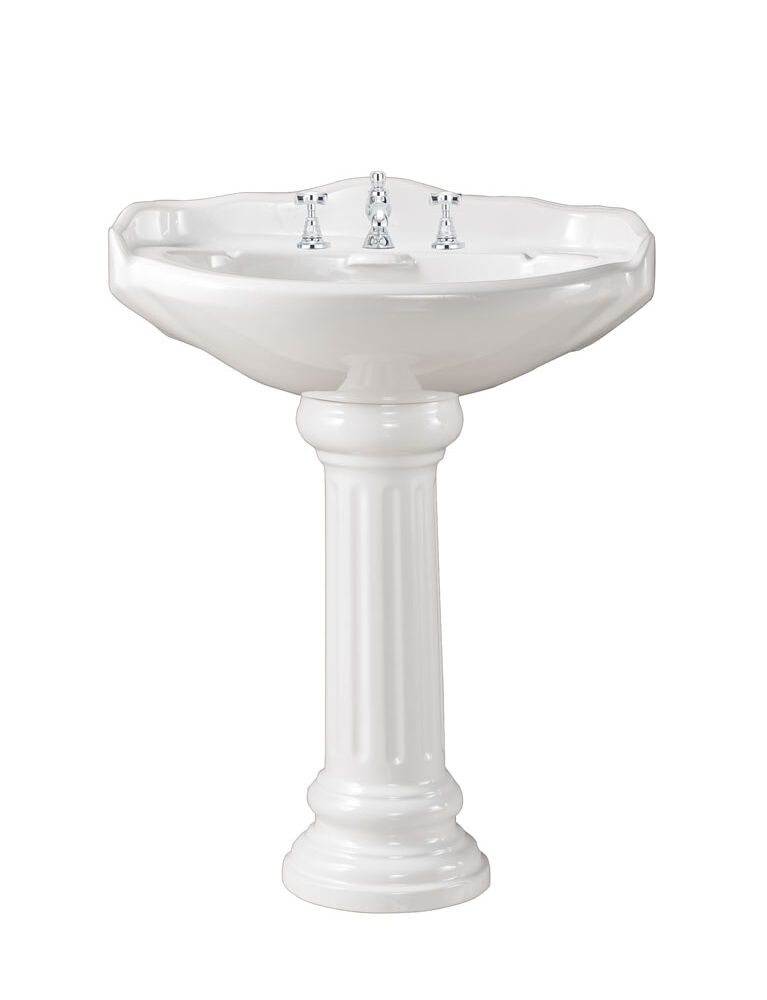 Gaia mobili - collection - sanitaryware - Roma - PHRM05+PHRM09 - Ceramic washbasin with column