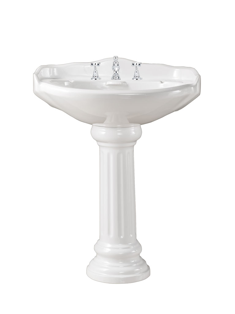 Gaia mobili - collection - sanitaryware - Roma - PHRM05+PHRM09 - Ceramic washbasin with column