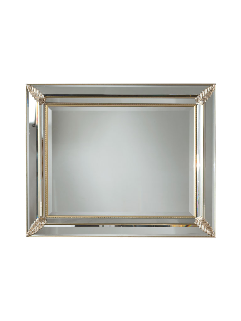 Gaia Mobili - complementi - specchiere - Pigalle - 103x82 Specchio in legno rivestito in specchio bisellato