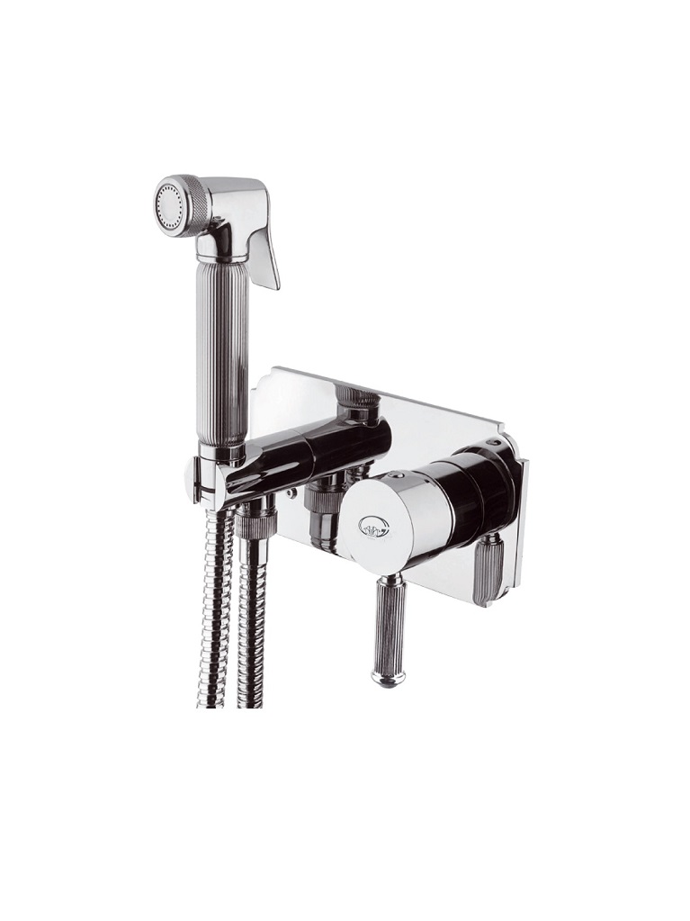 Gaia Mobili - accessori rubinetteria - complementi - rubinetteria - RB8566 - Monocomando a bidet con doccia a pulsante