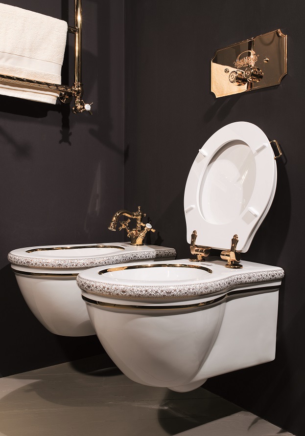 Gaia mobili - collection - sanitaryware - sanitary decorations - DEC3 - Line and Flower decoration