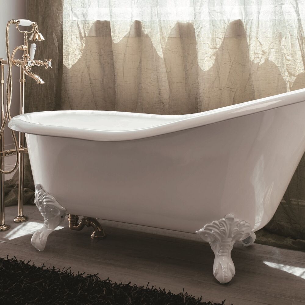 Gaia mobili - collection - bathtubs - Slipper 154/170 - Cast iron bathtub
