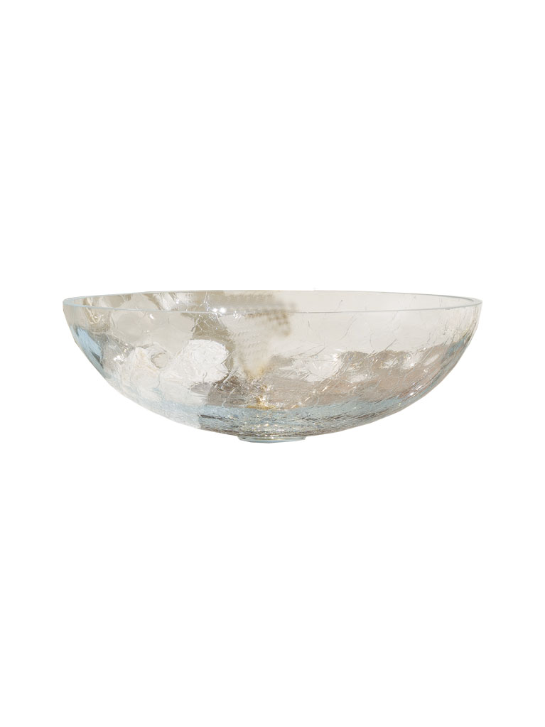 Gaia mobili - collection - washbasins - crystal washbasins - TONDOCRA - countertop washbasin in crackled glass